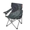 Fauteuil Camping ACIER Gris Noir -Magasin De Camping En Plein Air fauteuil acier gris noir