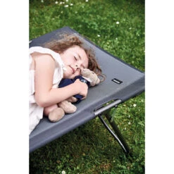 Lit De Camp Gris/noir -Magasin De Camping En Plein Air lit camp gris noir 2